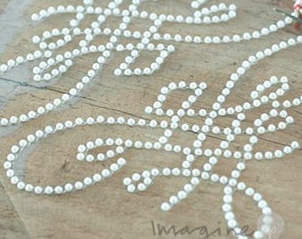 Adhesive Decorative Pearl Stickers for Wedding Invitations and Card Making | Pearl Stickers | Stick on Pearl Decoration
