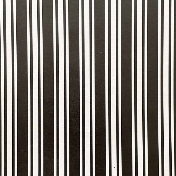 Classic Stripe Paper in Black . PACK OF 5 . Decorative Paper . Patterned  Paper . A4 Paper . Stationery Pack . American Crafts . Paper Pack . 