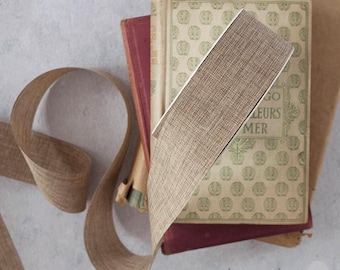 Lino Ribbon Natural | Natural Texture Ribbon in 25mm or 40 mm Widths