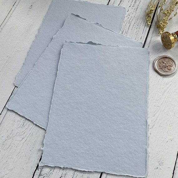 Watercolor Paper | Letter Sized Vintage Paper 8.5 x 11 Inches | 200 GSM Handmade Paper | 50 Sheets of Recycled Cotton Papers, Perfect for Any Medium