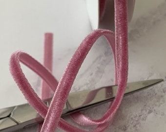 Antique Rose Velvet Ribbon 3MM 3 Meter Roll Decorative Ribbon 