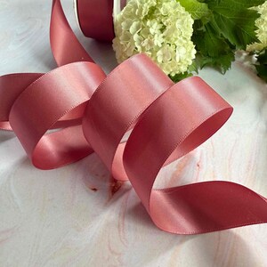 Cinnamon Blush Satinband | Hochwertiges Satinband in 1 Meter Länge oder 10 Meter Rolle | 100 mm, 38 mm, 25 mm, 19 mm, 16 mm, 13 mm, 6 mm