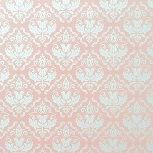 Papier gaufré Amelia rose et blanc . PAQUET DE 5 . Papier décoratif. Papier à motifs. Papier A4 . Pack de papeterie. Créations en papier