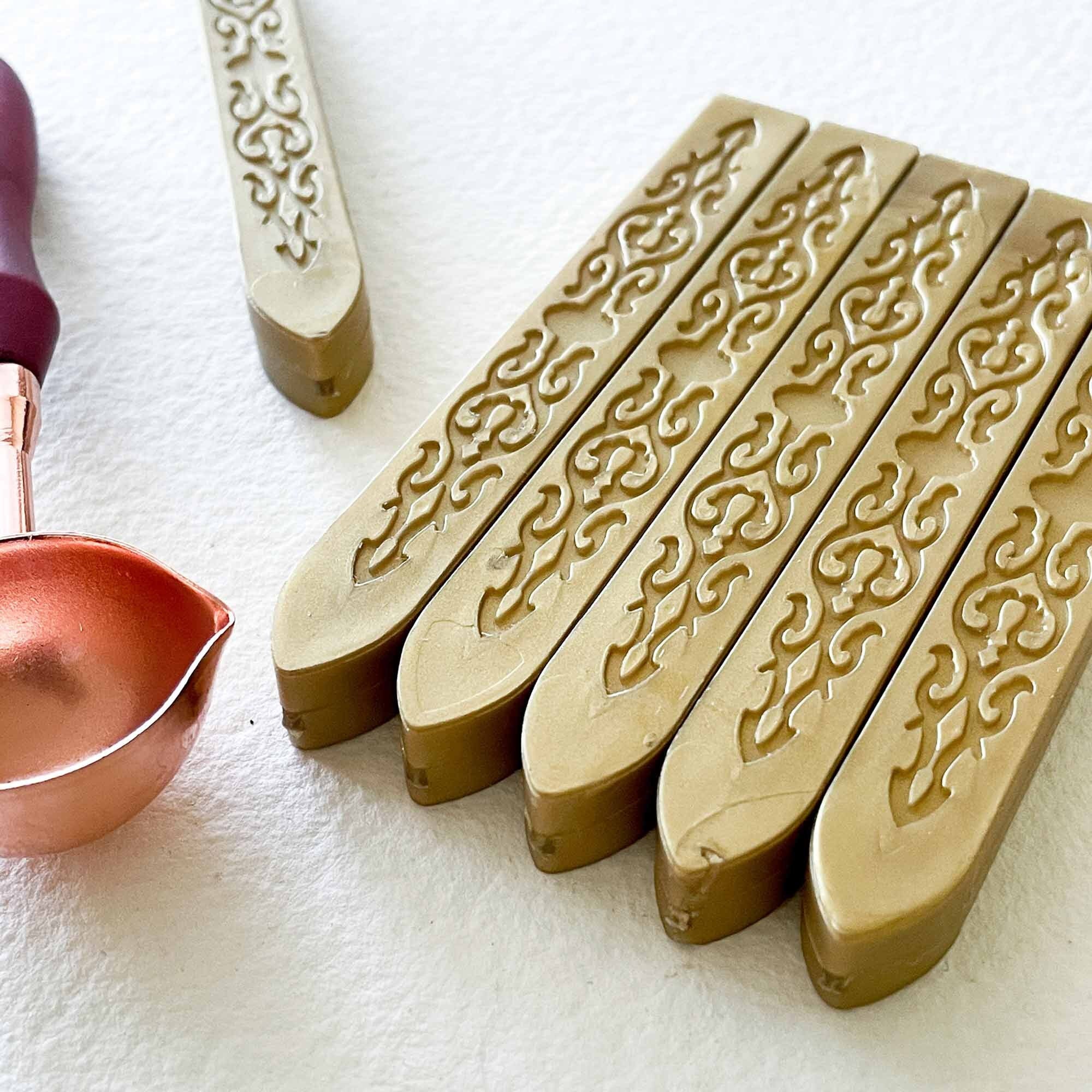 Traditional Sealing Wax Sticks Gold Gold Wax Sticks Plastic Free Stamping  Wax Envelope Sealing Wax Supplies 