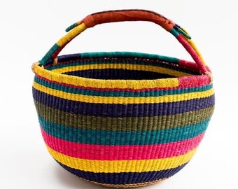 Bolga basket, Large basket,  African Market basket, Bolgatanga Baskets, Storage basket, Gift basket, Made in Ghana