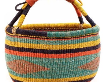 Bolga basket, Large basket,  African Market basket, Bolgatanga Baskets, Storage basket, Gift basket, Made in Ghana