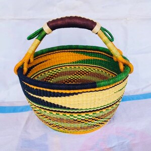 Bolga basket, Large basket,  African Market basket, Bolgatanga Baskets, Storage basket, Gift basket, Made in Ghana