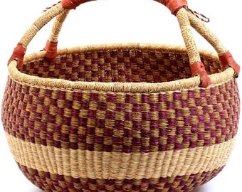 Bolga basket, Large basket,  African Market basket, Bolgatanga Baskets, Storage basket, Gift basket, Made in Ghana