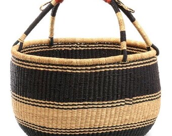 Bolga basket, Large basket,  African Market basket, Bolgatanga Baskets, Storage basket, Gift basket, Made in Ghana