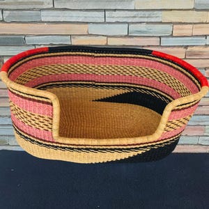 Kosz Bolga, Kosz dla psa, Kosz afrykański, Kosze Bolgatanga, Kosz dla zwierząt, Kosz upominkowy, Made in Ghana