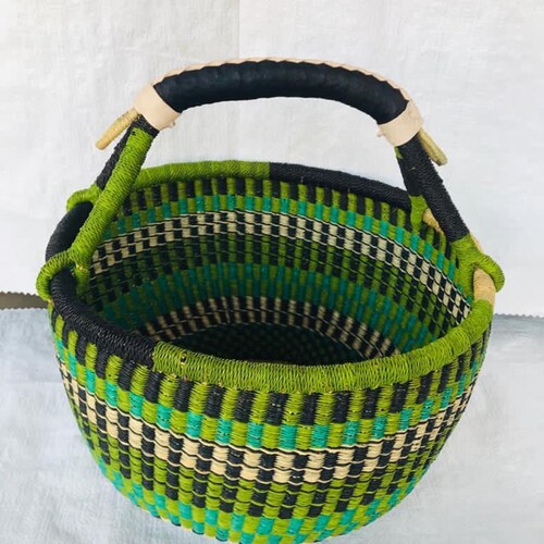 Bolga Basket Large Basket African Market Basket Bolgatanga Etsy