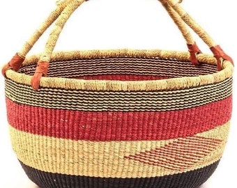 Bolga basket, Large basket,  African Market basket, Bolgatanga Baskets, Storage basket, Gift basket, Made in Ghana