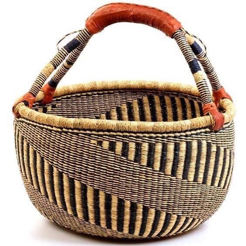 Bolga Basket Large Basket African Market Basket Bolgatanga Etsy