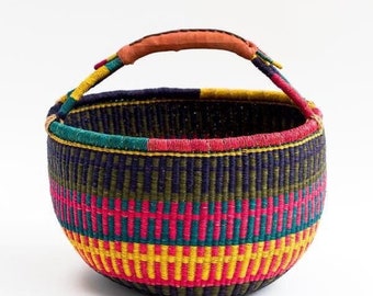 Bolga basket, Large basket,  African Market basket, Bolgatanga Baskets, Storage basket, Gift basket, Made in Ghana