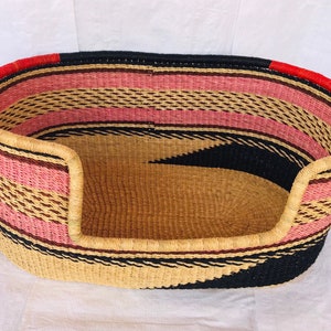 Bolga basket, Dog basket,  African basket, Bolgatanga Baskets, Pet basket, Gift basket, Made in Ghana