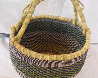 Bolga basket, Large basket,  African Market basket, Bolgatanga Baskets, Storage basket, Gift basket, Made in Ghana