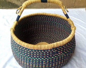 Bolga basket, Large basket,  African Market basket, Bolgatanga Baskets, Storage basket, Gift basket, Made in Ghana