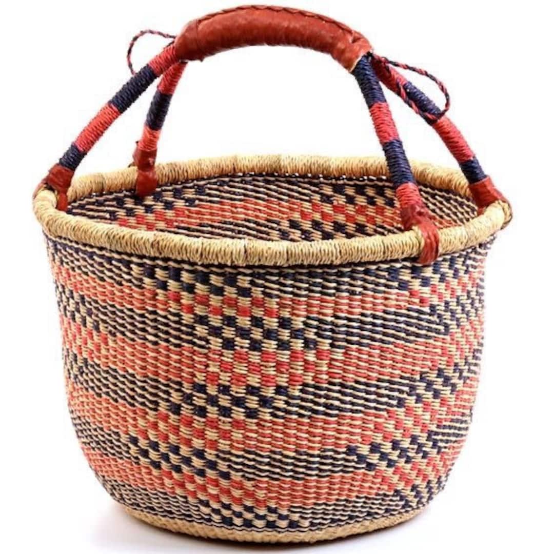 Bolga Basket, Large Basket, African Market Basket, Bolgatanga Baskets