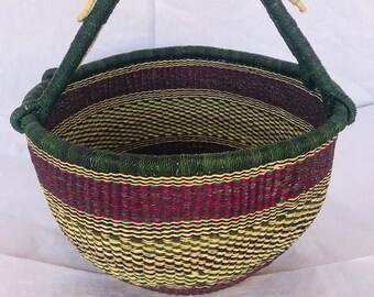 Bolga basket, Large basket,  African Market basket, Bolgatanga Baskets, Storage basket, Gift basket, Made in Ghana