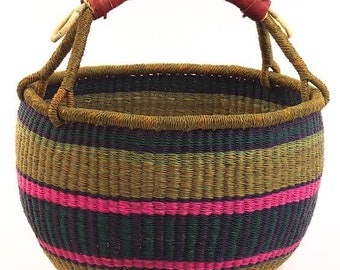 Bolga basket, Large basket,  African Market basket, Bolgatanga Baskets, Storage basket, Gift basket, Made in Ghana