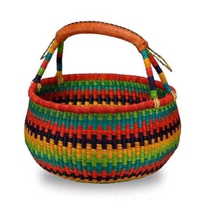 Bolga basket, Large basket,  African Market basket, Bolgatanga Baskets, Storage basket, Gift basket, Made in Ghana