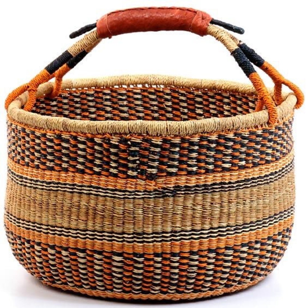Bolga Basket, Large Basket, African Market Basket, Bolgatanga Baskets