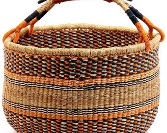 Bolga basket, Large basket,  African Market basket, Bolgatanga Baskets, Storage basket, Gift basket, Made in Ghana