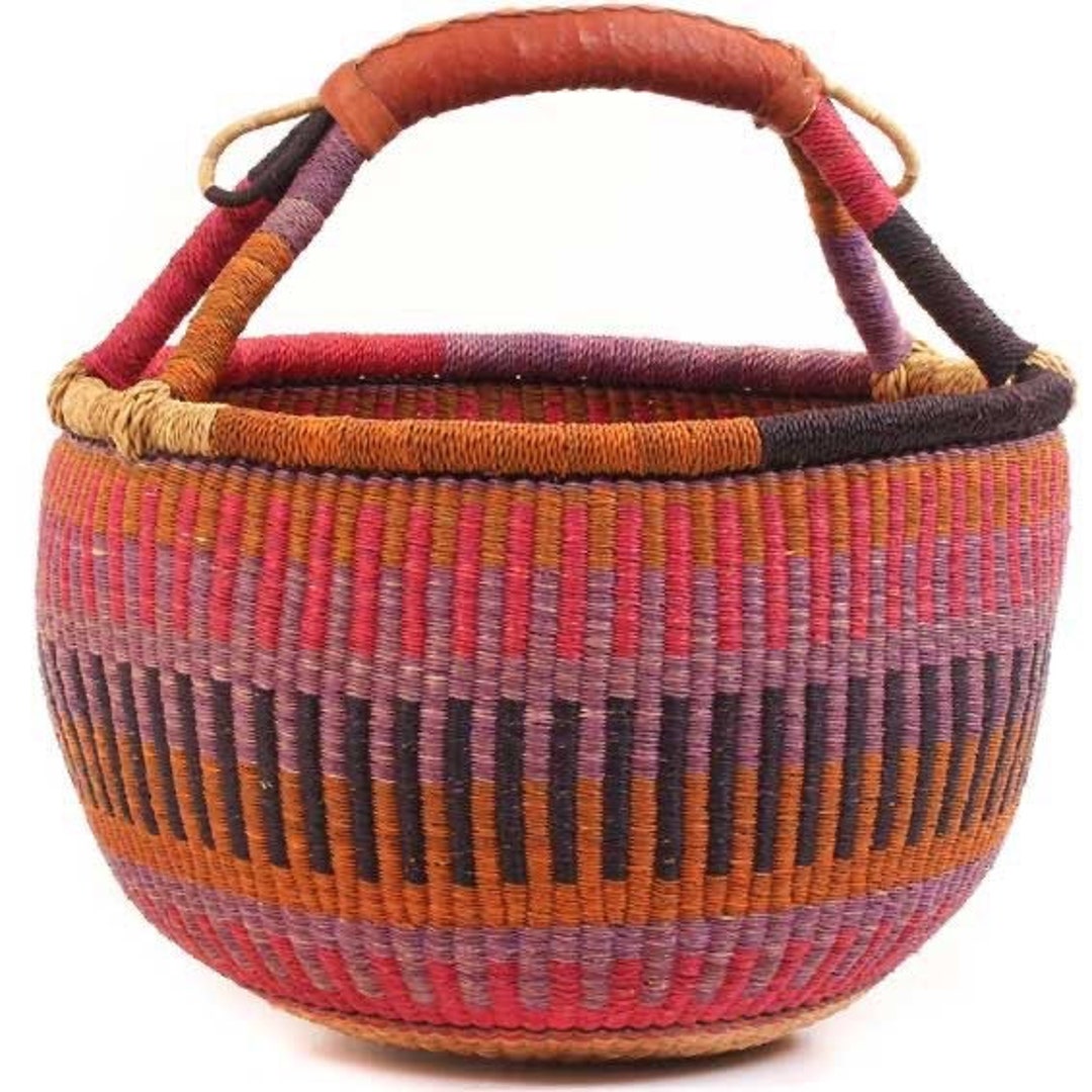 Bolga Basket, Large Basket, African Market Basket, Bolgatanga Baskets