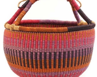 Bolga basket, Large basket,  African Market basket, Bolgatanga Baskets, Storage basket, Gift basket, Made in Ghana