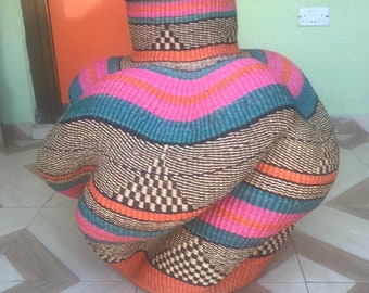 Bolga basket, flower Pot basket, Pot basket,  African basket, Bolgatanga Baskets, Storage basket, Gift basket, Made in Ghana