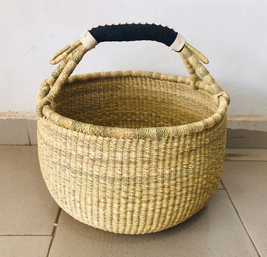 Bolga Basket, Large Basket, African Market Basket, Bolgatanga Baskets