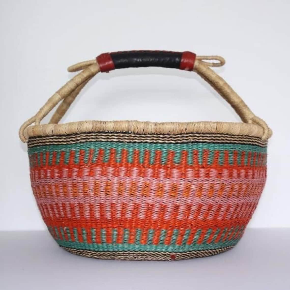 Bolga Basket, Large Basket, African Market Basket, Bolgatanga Baskets