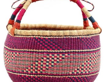 Bolga basket, Large basket,  African Market basket, Bolgatanga Baskets, Storage basket, Gift basket, Made in Ghana