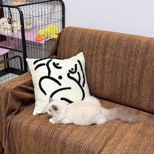Water Resistance Chenille Sofa Cover, Pet Couch Protector, Non-Slip Sectional Throw, Washable image 7