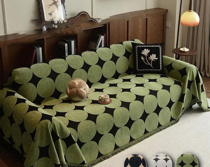 Featured listing image: Chenille Throw Blanket: Soft, Non-Slip Sofa & Bed Cover