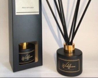 Reed Diffuser Black Lime basil and mandarin Inspired 100ml black reeds with gift box Free delivery