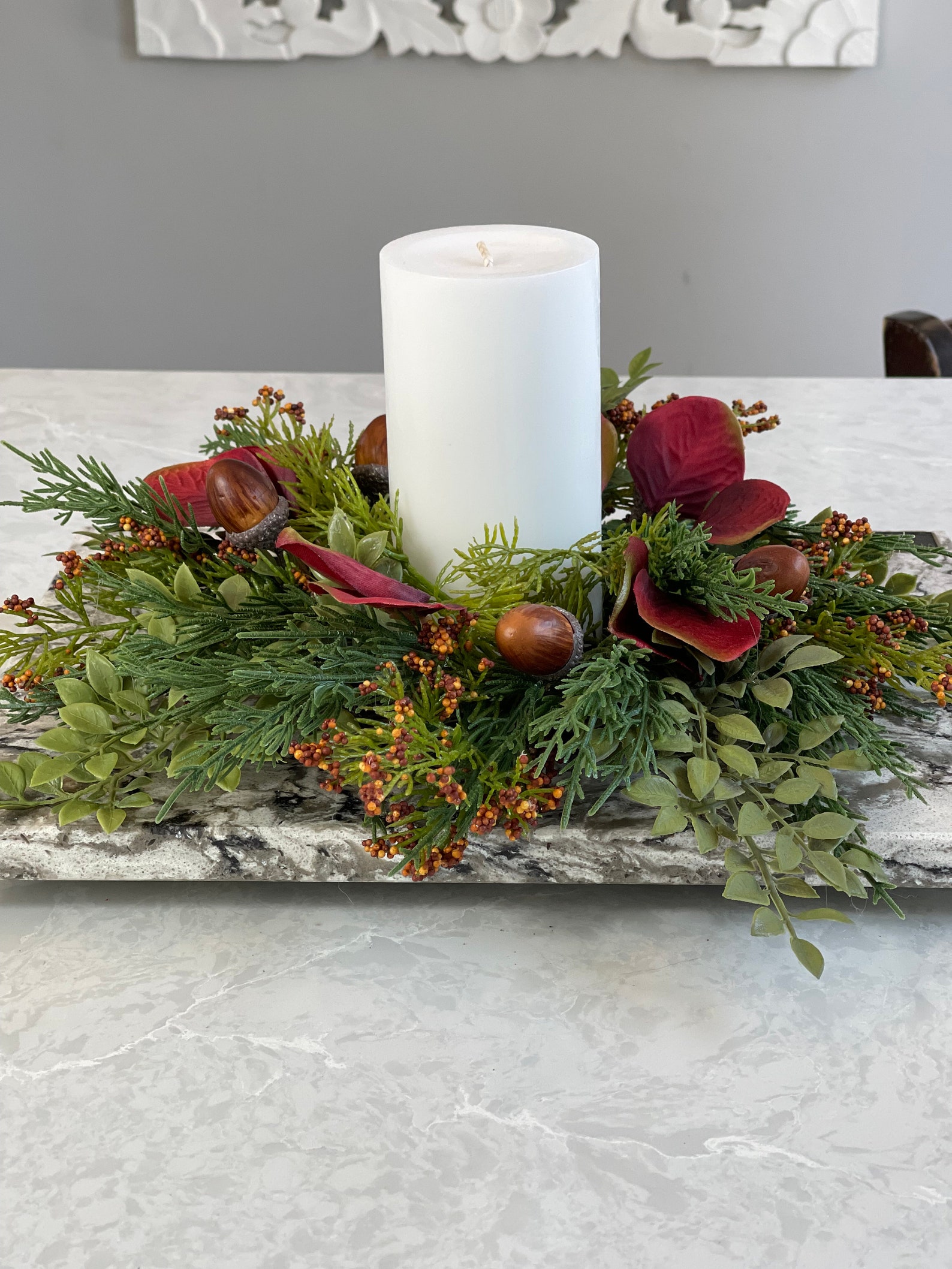 Mini Holiday Wreaths Kitchen Wreathsmall Wreath Etsy