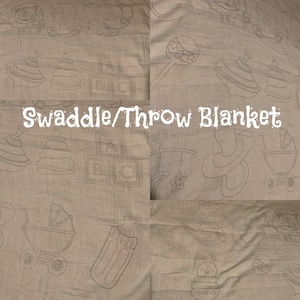 Baby Swaddle | Nursing | Throw | Sleeping Blanket | Baby Blanket | Gift for Newborn | Baby Shower Gift | Unisex Gift | Cotton Blanket