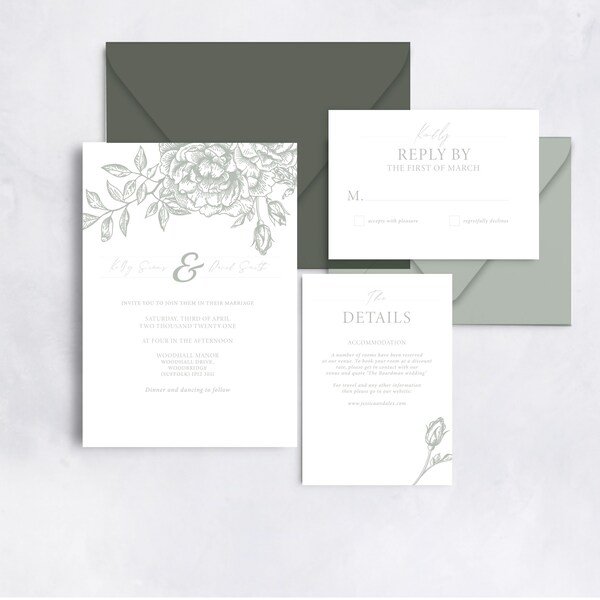 Printable Wedding Invitation - Etsy UK