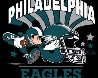 Mickey American Football PNG, Eagles Football Png, voetbal sublimatie ontwerp, voetbalshirt, Mickey Football clipart PNG