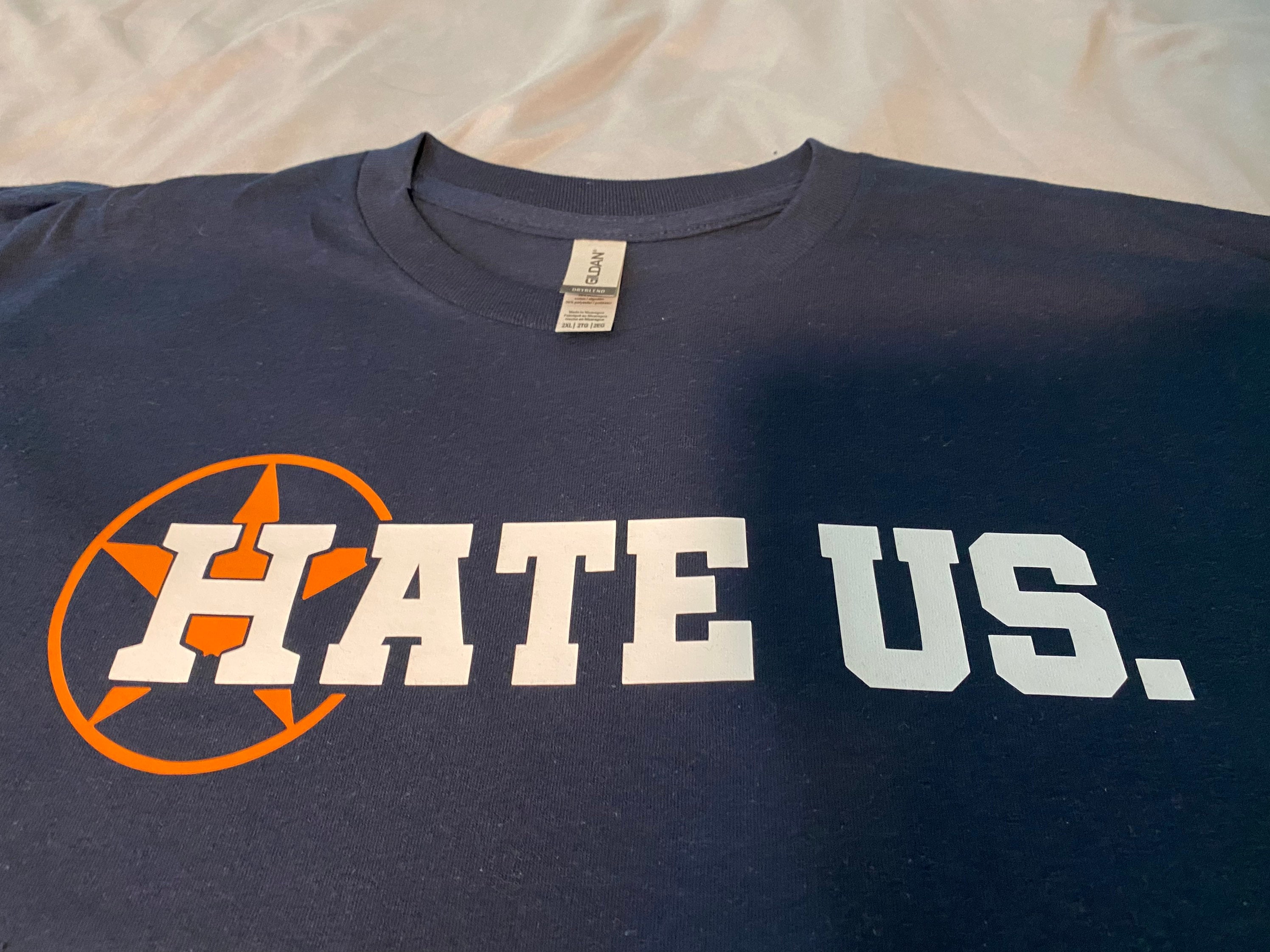 Hate astros hot sale shirt