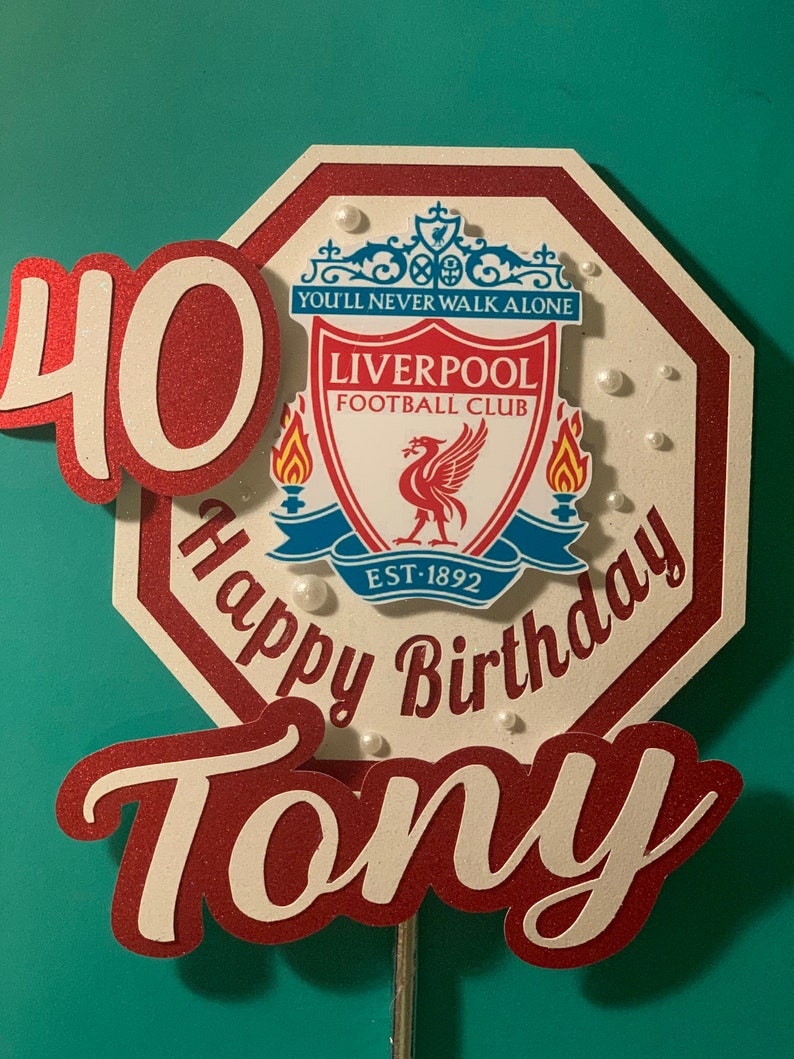 Liverpool/ Everton football cake topper lfc. Etc. Can be Liverpool/ Everton football cake topper lfc. Etc. Can be