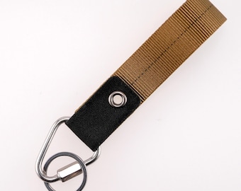 Hawkrigger Delta Key Fob, Stainless Hardware, Nylon Webbing