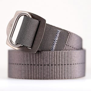 Bracelet de montre Hawkrigger Huey, sangle de parachute, gris loup, accastillage en acier inoxydable