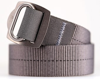 Hawkrigger Huey Watch Strap, Parachute Webbing, Wolf Grey, Stainless Hardware