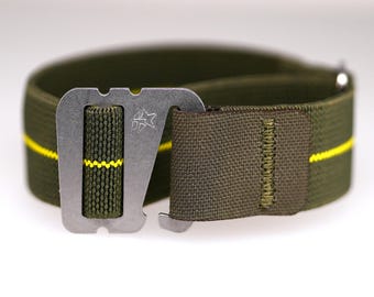 Grappleband [spring bar compatible] Elastic Watch Strap Band, Stainless Hardware