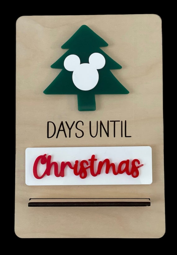 Christmas Countdown Sign - Interchangeable Dry Erase