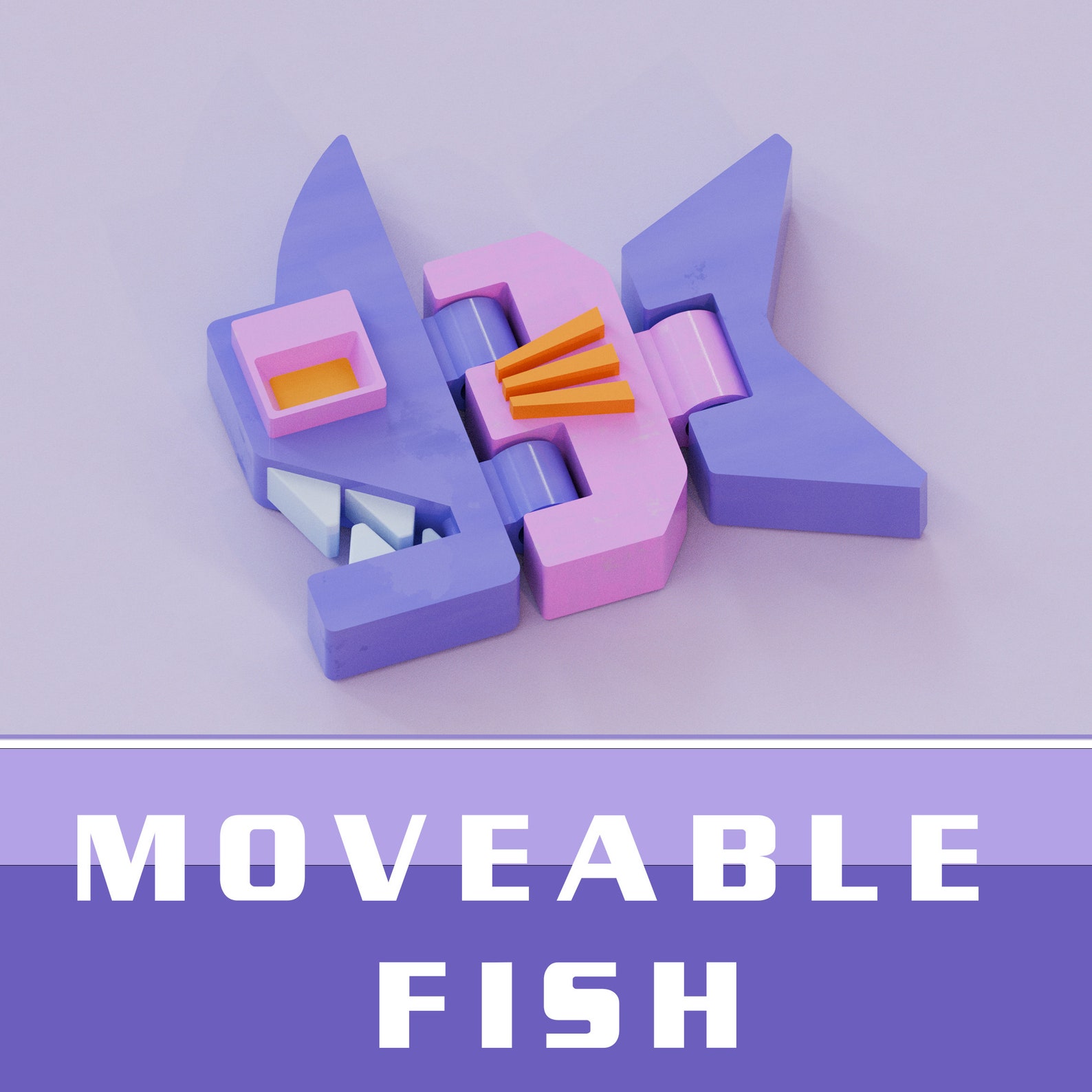Movable Fish Moveable Fish for Keyspinner. 3D Piranha, Articulated Models for ...