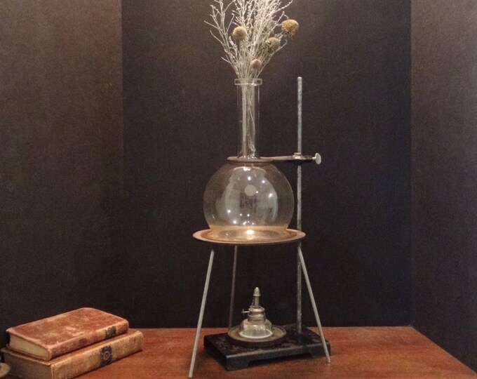 Vintage Lab Stand Bunsen Burner Large Vintage 2000 Ml Lab Etsy