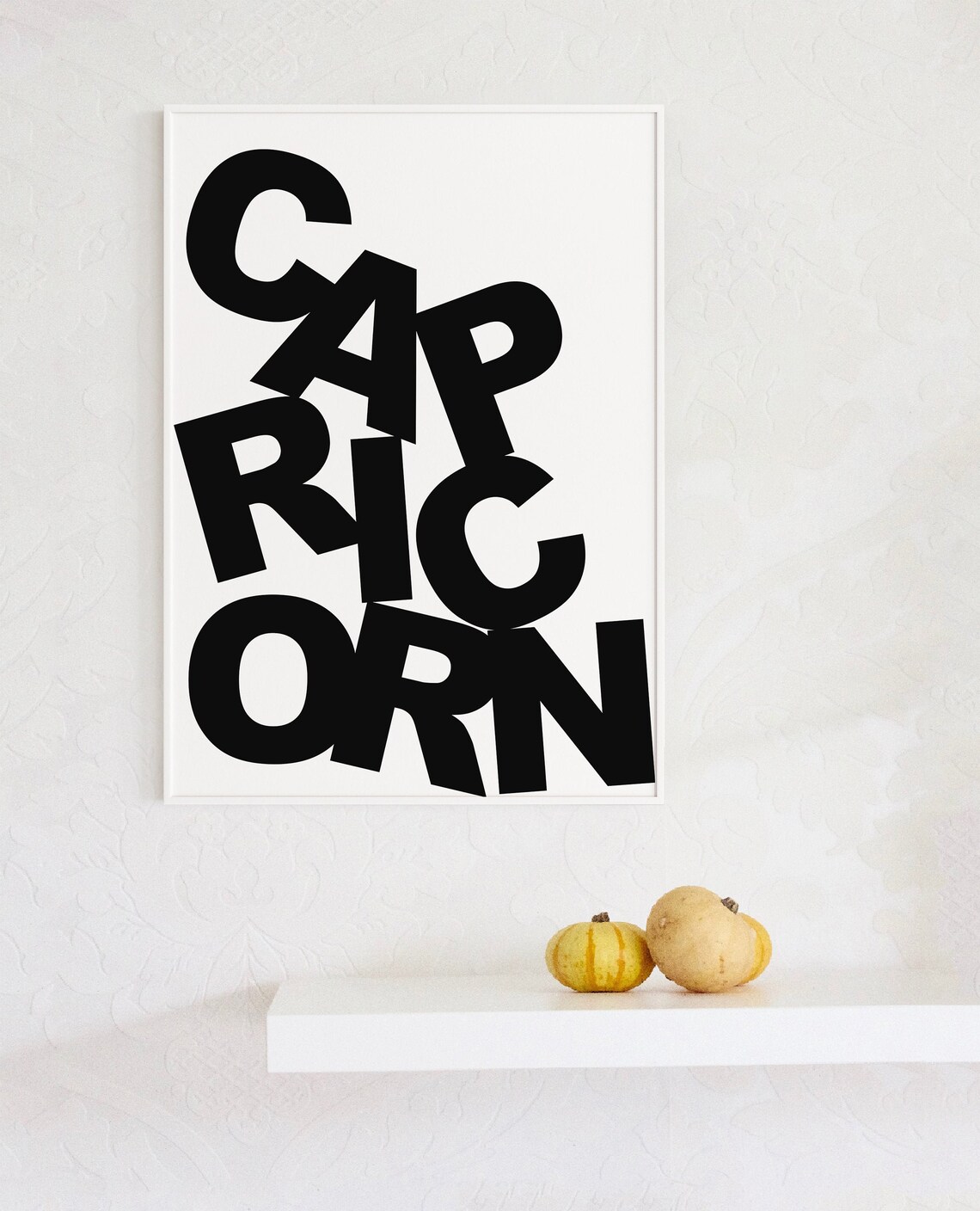Capricorn Wall Art Poster Zodiac Printable Wall Art Etsy